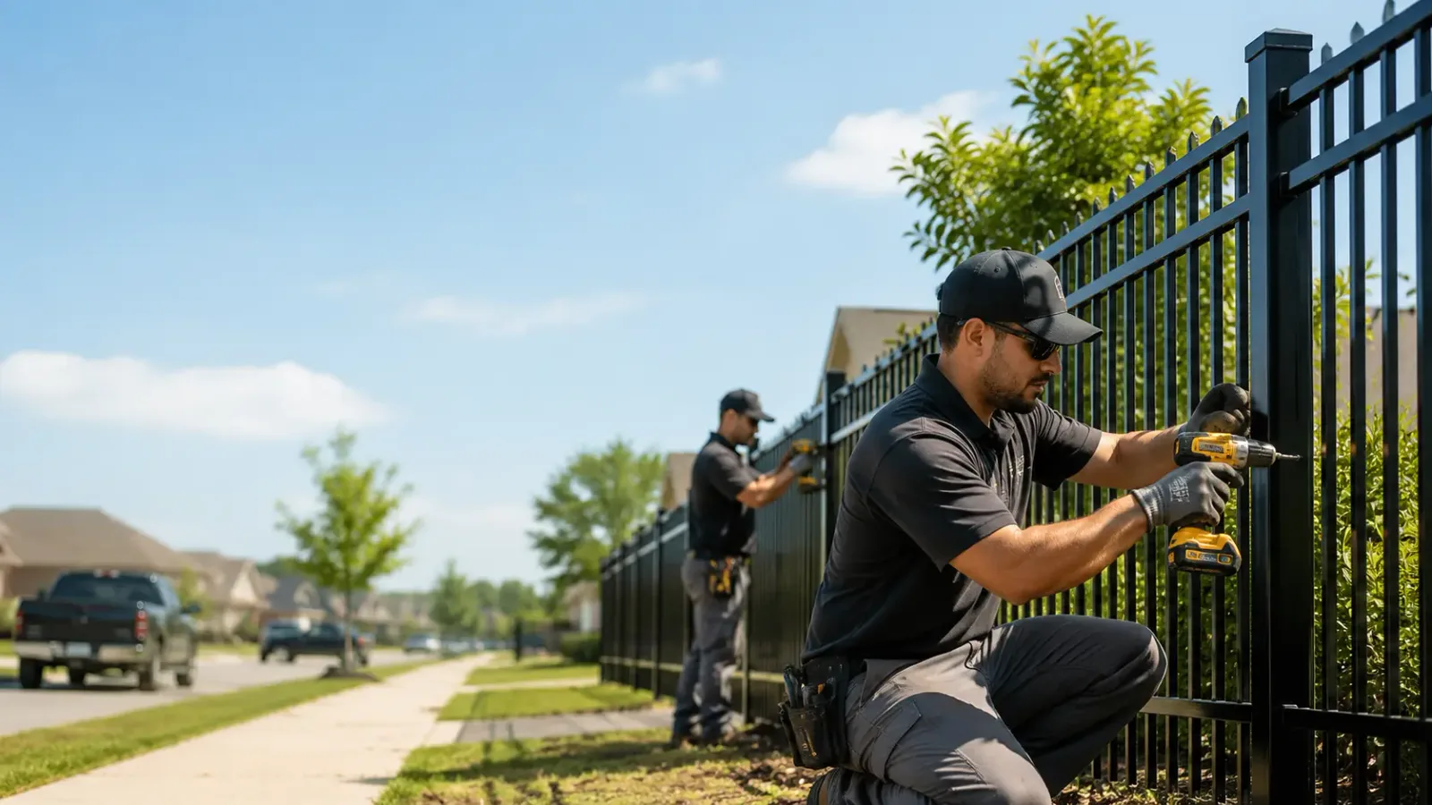 Metal Fence Installation in Knickerbocker, TX